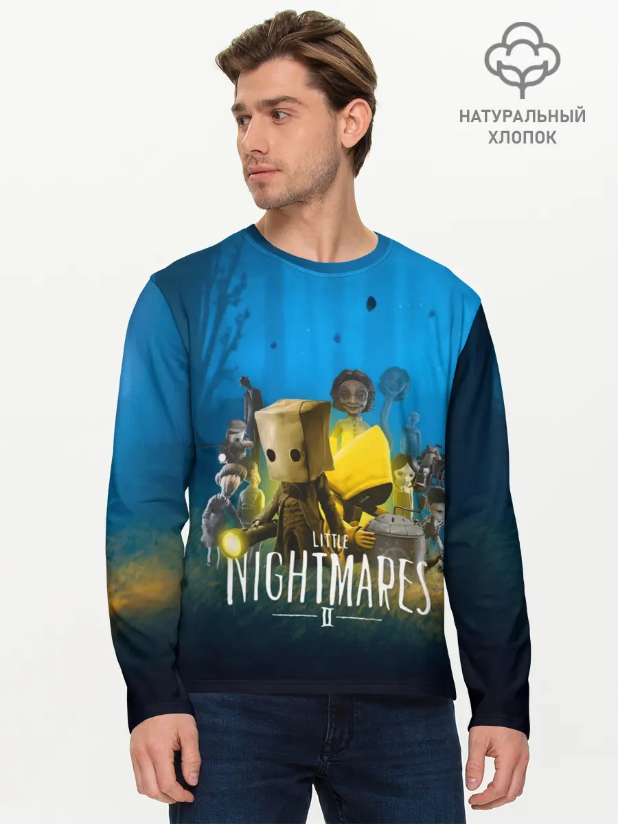 Мужской лонгслив базовый / LITTLE NIGHTMARES 2 (P007_P004ooo2878391, P004ooo2878391)