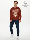 Мужской лонгслив базовый / Русский медведь в очках (P007_P004ooo2878577, P004ooo2878577)