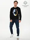 Мужской лонгслив базовый / Daft Punk (P007_P004ooo2879087, P004ooo2879087)