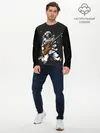 Мужской лонгслив базовый / Музыкант Космонавт (P007_P004ooo2879571, P004ooo2879571)