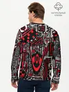 Мужской лонгслив базовый / Абстрактный Узор (P007_P004ooo2879587, P004ooo2879587)