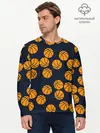 Мужской лонгслив базовый / Баскетбольные мячи (P007_P004ooo2880897, P004ooo2880897)