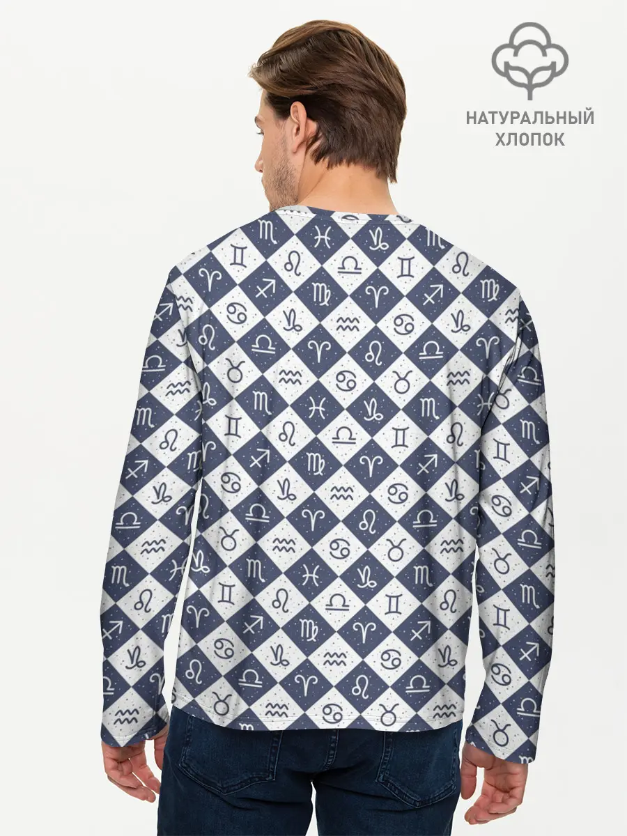Мужской лонгслив базовый / Знаки Зодиака (P007_P004ooo2880983, P004ooo2880983)