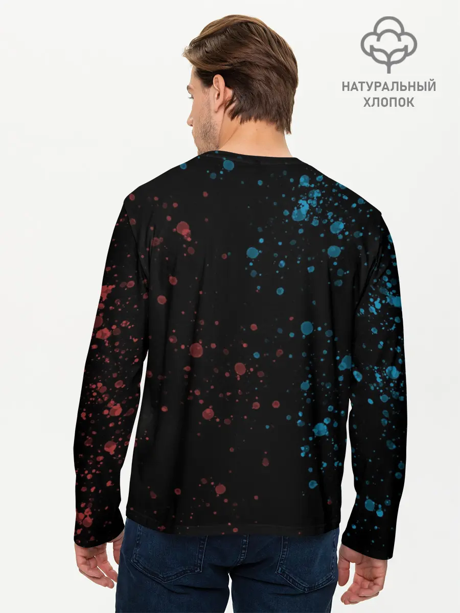Мужской лонгслив базовый / Space Dank (P007_P004ooo2880655, P004ooo2880655)