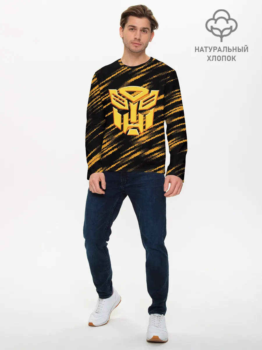 Мужской лонгслив базовый / Bumblebee (P007_P004ooo2881053, P004ooo2881053)