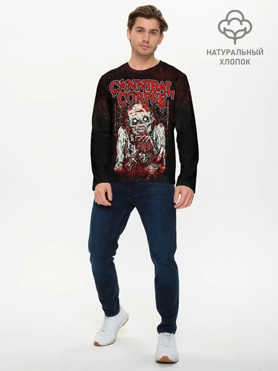 Мужской лонгслив базовый / Cannibal Corpse (P007_P004ooo2881813, P004ooo2881813)
