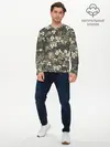Мужской лонгслив базовый / Камуфляж с клевером (P007_P004ooo2881749, P004ooo2881749)