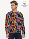 Мужской лонгслив базовый / Джаз (P007_P004ooo2882595, P004ooo2882595)