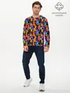 Мужской лонгслив базовый / Джаз (P007_P004ooo2882595, P004ooo2882595)