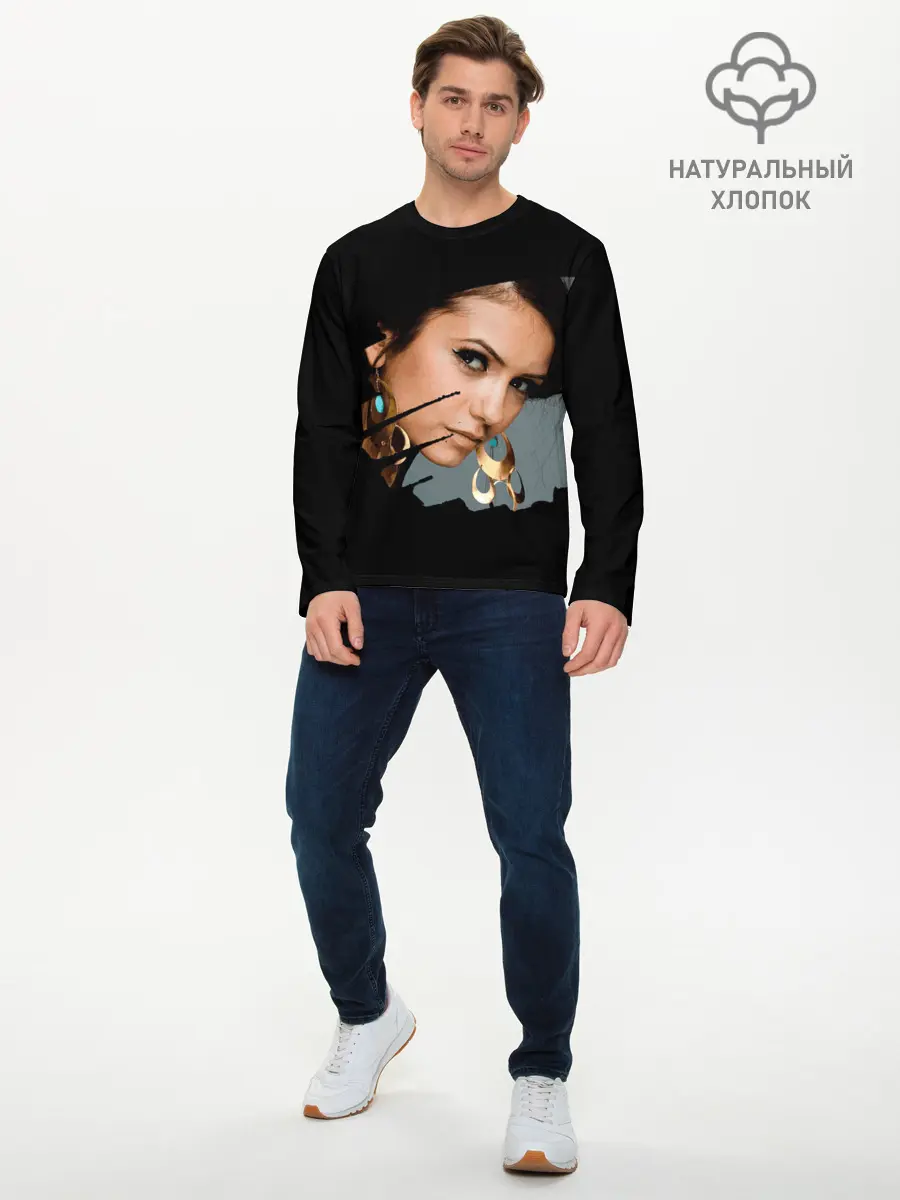 Мужской лонгслив базовый / Дневники вампира (P007_P004ooo2883507, P004ooo2883507)