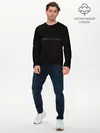 Мужской лонгслив базовый / Минимализм | Геометрия (P007_P004ooo2883023, P004ooo2883023)