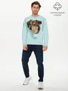 Мужской лонгслив базовый / Беспородная Собака дворняга / A Dog (P007_P004ooo2884001, P004ooo2884001)