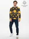 Мужской лонгслив базовый / Веганская пицца (P007_P004ooo2884167, P004ooo2884167)