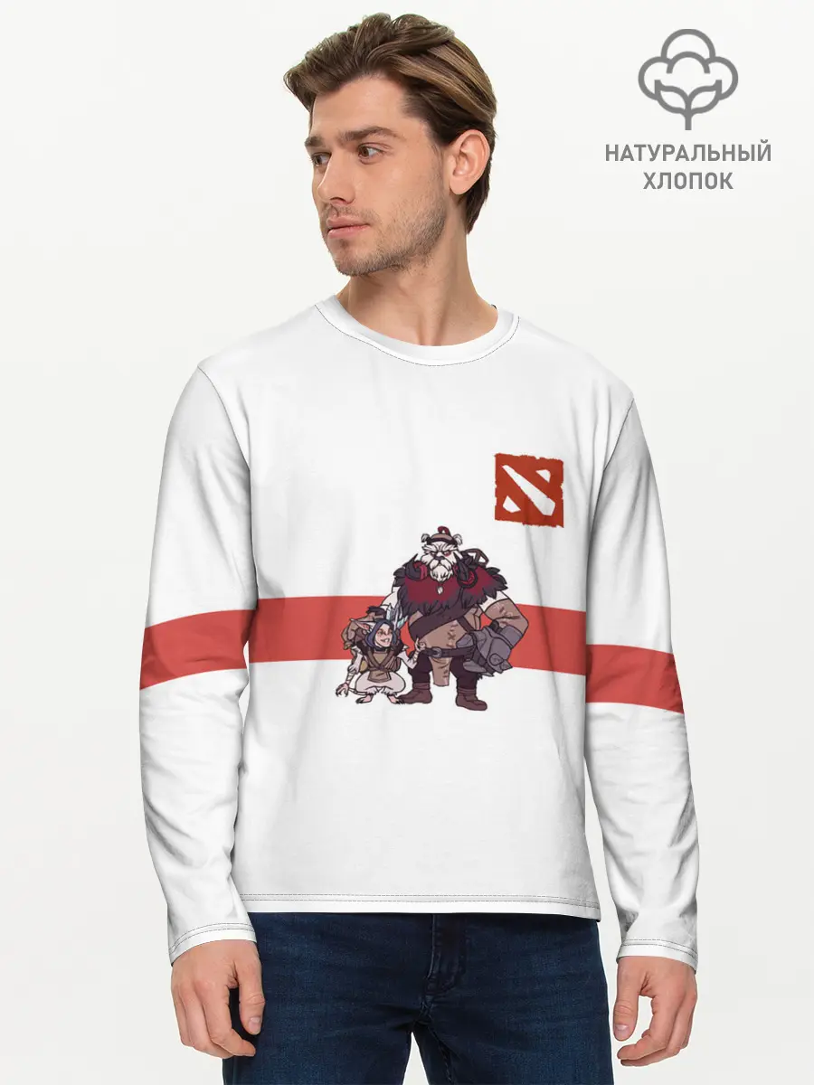 Мужской лонгслив базовый / Дота (P007_P004ooo2883645, P004ooo2883645)