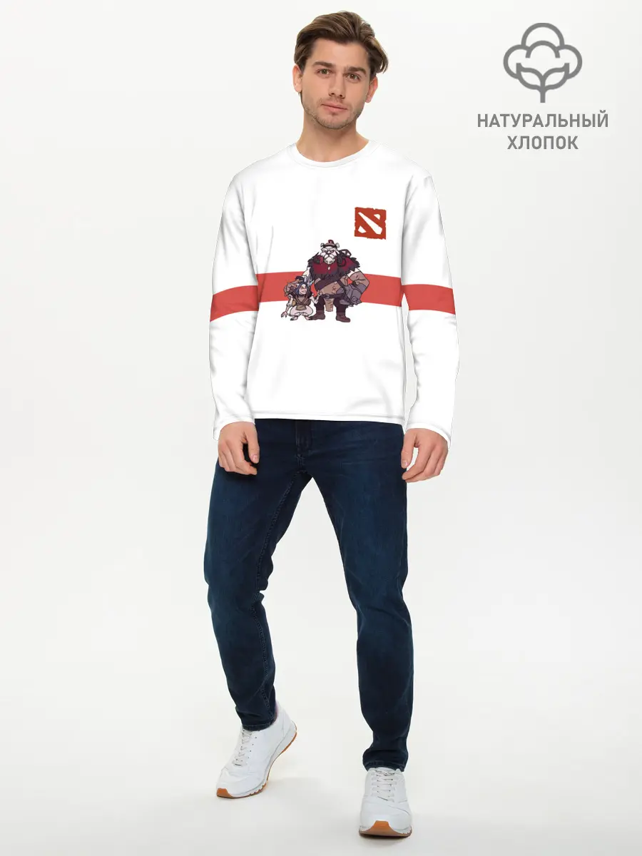 Мужской лонгслив базовый / Дота (P007_P004ooo2883645, P004ooo2883645)