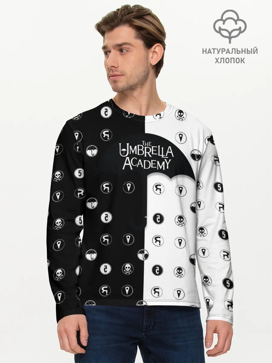 Мужской лонгслив базовый / Umbrella Academy (P007_P004ooo2883763, P004ooo2883763)