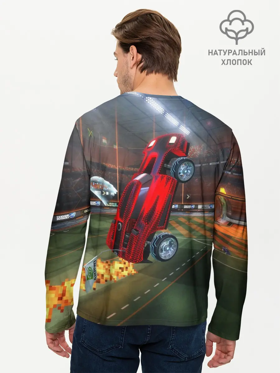 Мужской лонгслив базовый / Rocket League (P007_P004ooo2884517, P004ooo2884517)