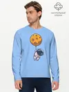 Мужской лонгслив базовый / Космонавт с шариком (P007_P004ooo2884241, P004ooo2884241)