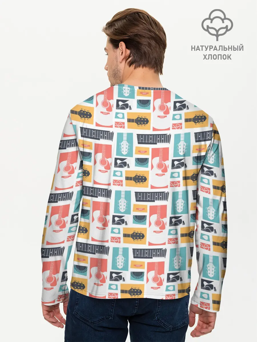 Мужской лонгслив базовый / Рок (P007_P004ooo2884827, P004ooo2884827)