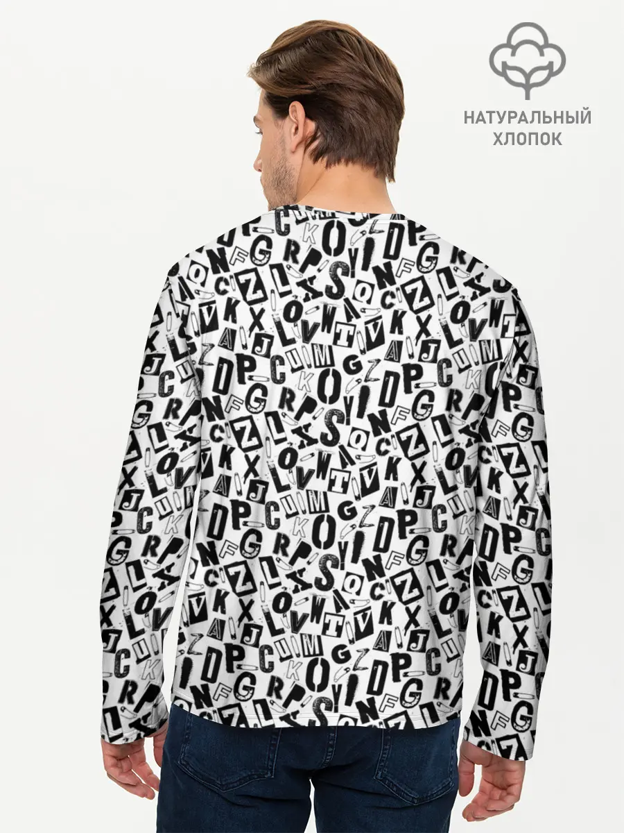 Мужской лонгслив базовый / Панк (P007_P004ooo2884849, P004ooo2884849)