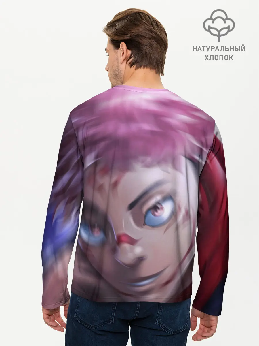 Мужской лонгслив базовый / JUJUTSU KAISEN | SUKUNA вихрь (P007_P004ooo2887681, P004ooo2887681)
