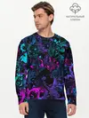 Мужской лонгслив базовый / Neon Ahegao (P007_P004ooo2887687, P004ooo2887687)