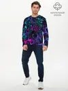 Мужской лонгслив базовый / Neon Ahegao (P007_P004ooo2887687, P004ooo2887687)