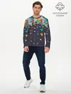 Мужской лонгслив базовый / Самолётики (P007_P004ooo2887405, P004ooo2887405)