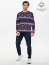 Мужской лонгслив базовый / Русские народные узоры (P007_P004ooo2887547, P004ooo2887547)