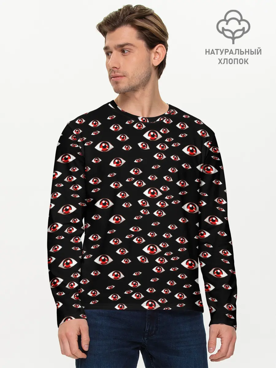 Мужской лонгслив базовый / Глаза Алукарда (P007_P004ooo2888513, P004ooo2888513)