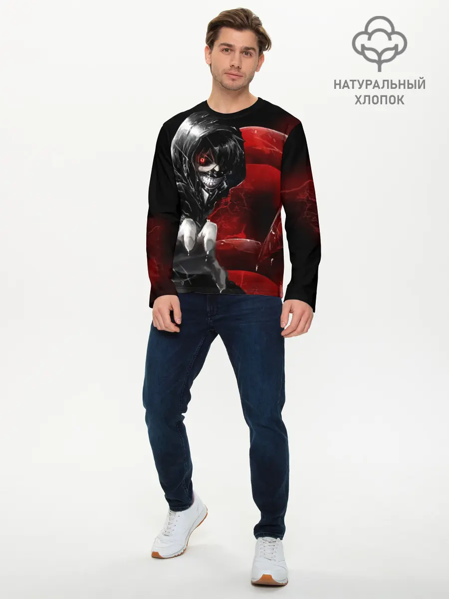 Мужской лонгслив базовый / Kaneki Ken Kakuja (P007_P004ooo2888455, P004ooo2888455)