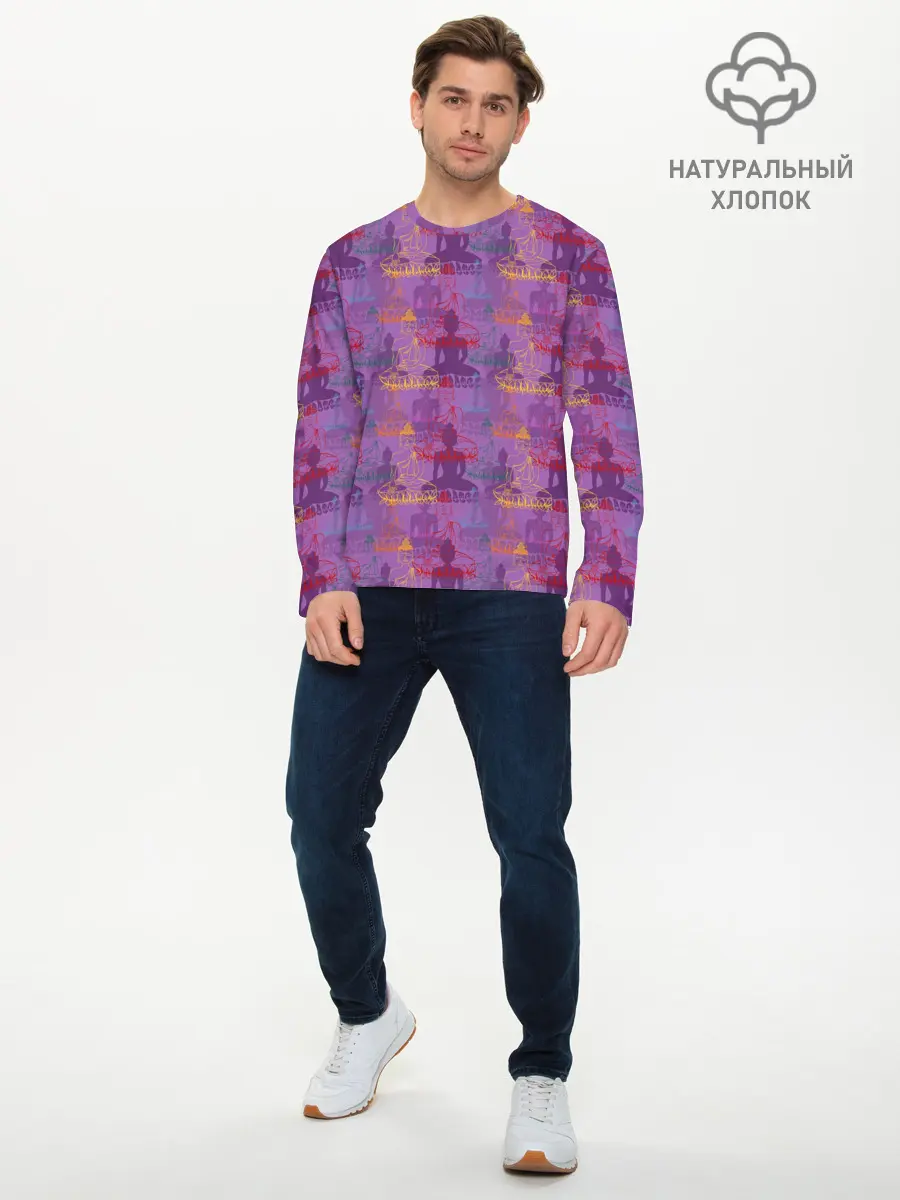 Мужской лонгслив базовый / Йога (P007_P004ooo2889045, P004ooo2889045)