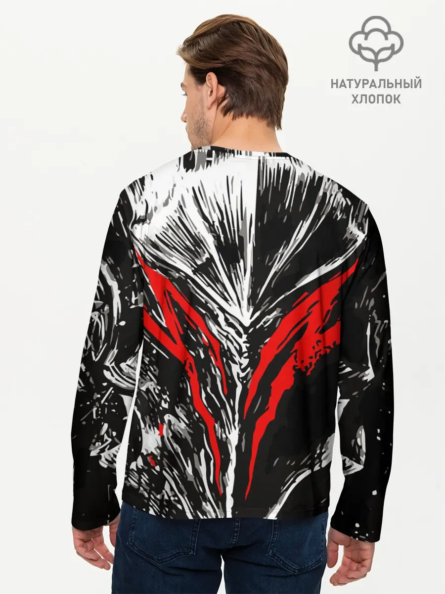 Мужской лонгслив базовый / BERSERK mask (P007_P004ooo2888905, P004ooo2888905)