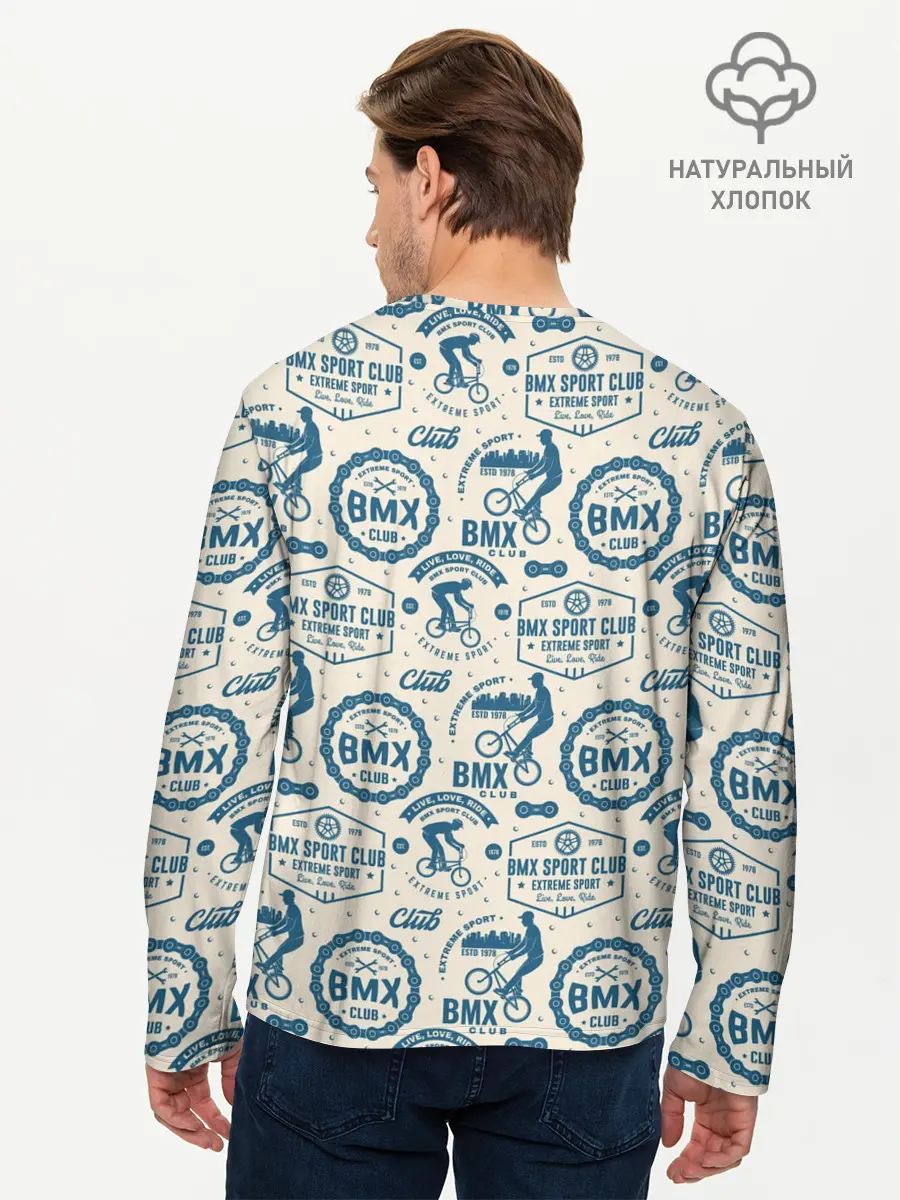 Мужской лонгслив базовый / BMX (P007_P004ooo2889835, P004ooo2889835)