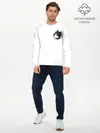 Мужской лонгслив базовый / КОТ В СЕРДЦЕ (P007_P004ooo2889437, P004ooo2889437)