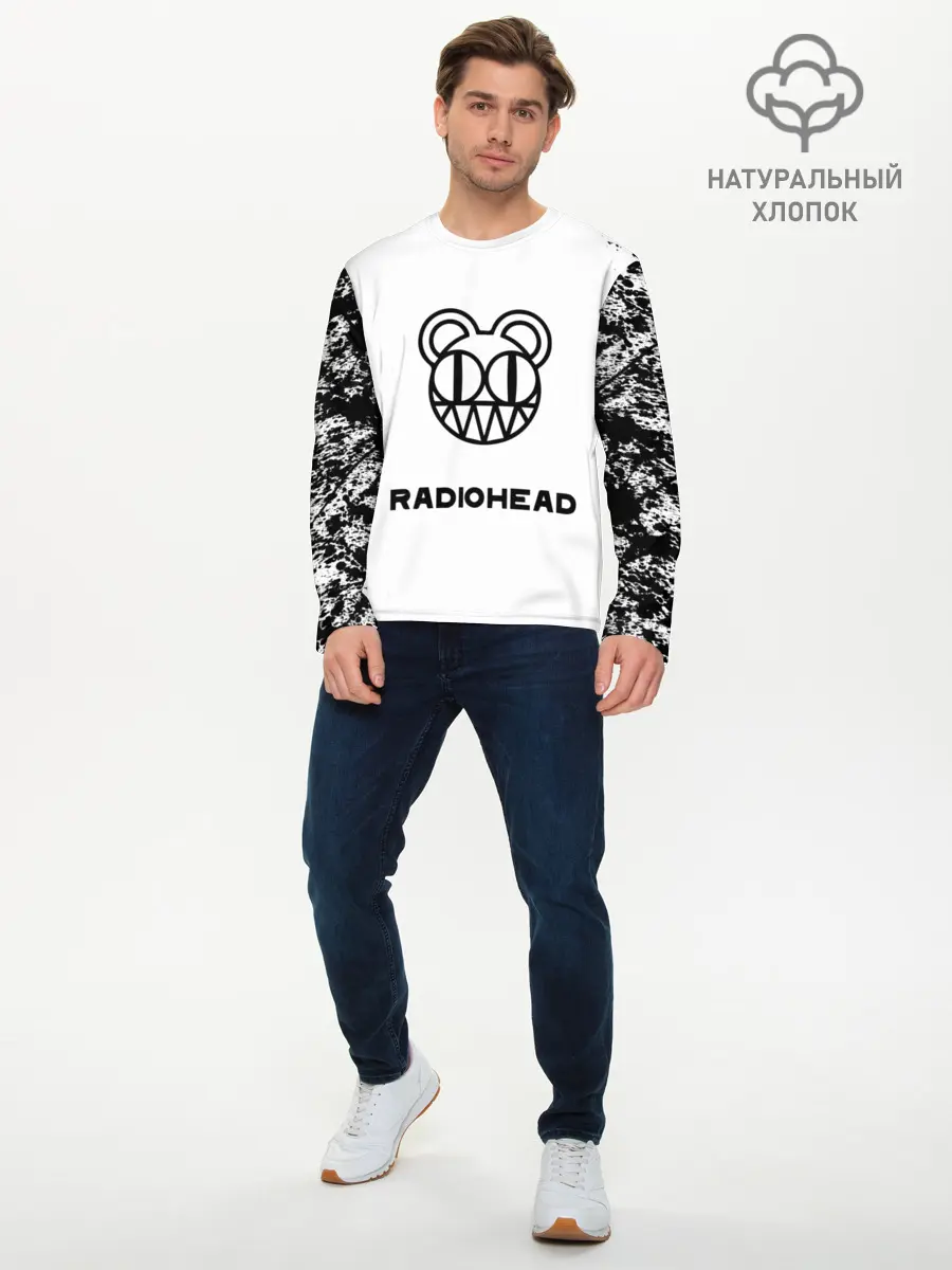 Мужской лонгслив базовый / radiohead (P007_P004ooo2891093, P004ooo2891093)