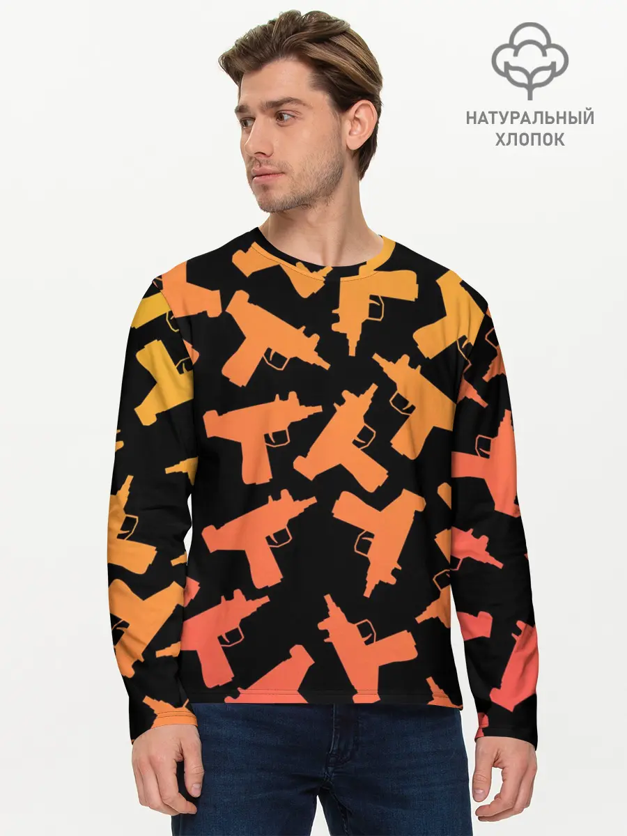 Мужской лонгслив базовый / Узи (P007_P004ooo2891139, P004ooo2891139)