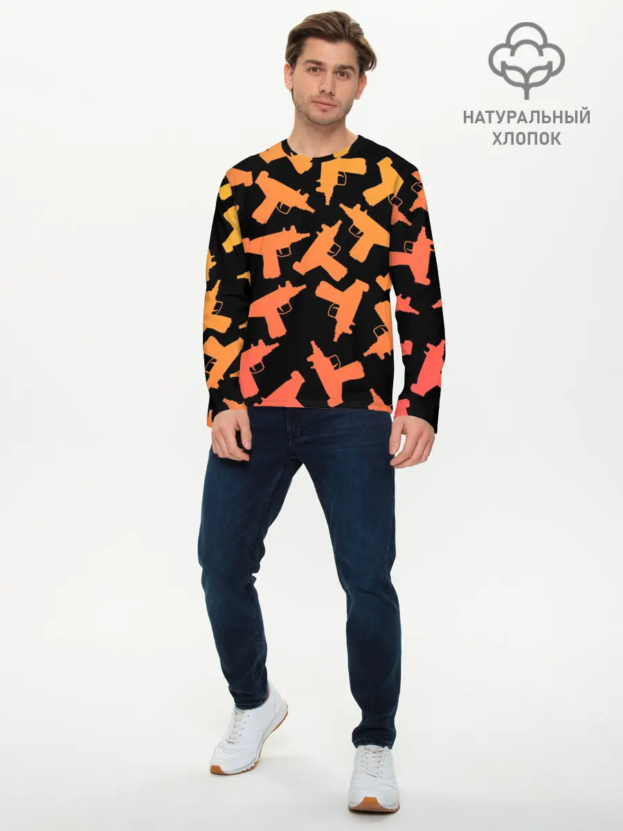 Мужской лонгслив базовый / Узи (P007_P004ooo2891139, P004ooo2891139)