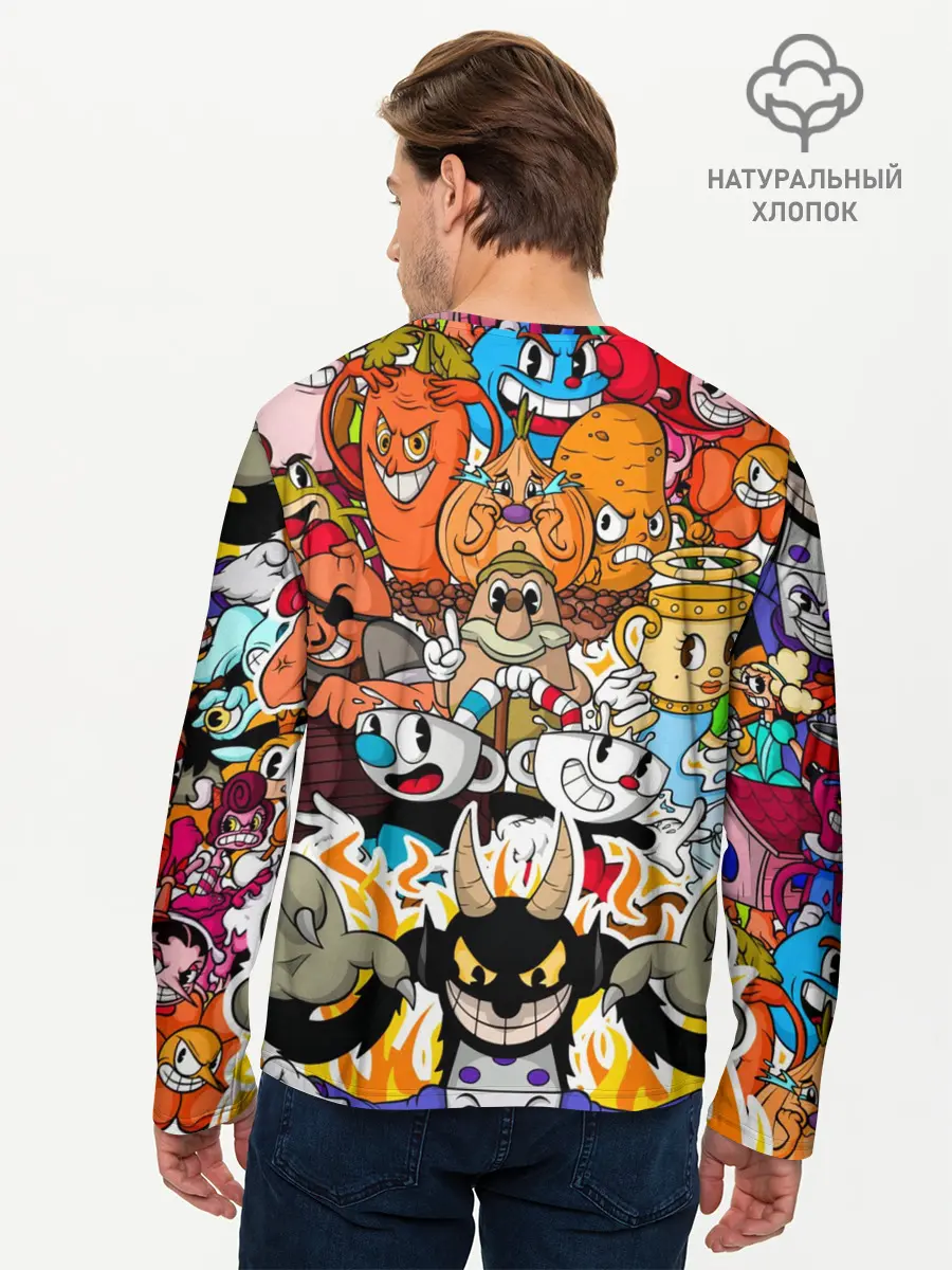 Мужской лонгслив базовый / CUPHEAD (P007_P004ooo2890833, P004ooo2890833)