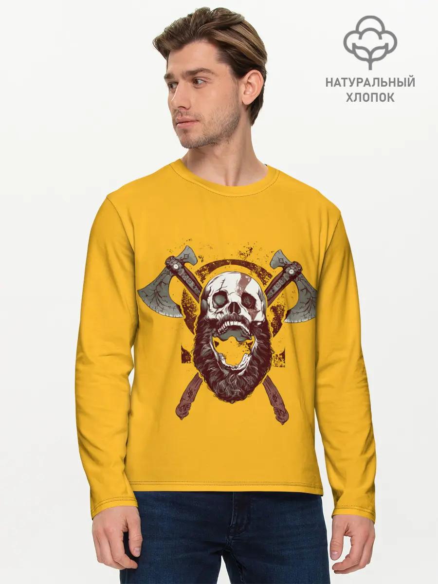 Мужской лонгслив базовый / Battle roar (P007_P004ooo2892611, P004ooo2892611)