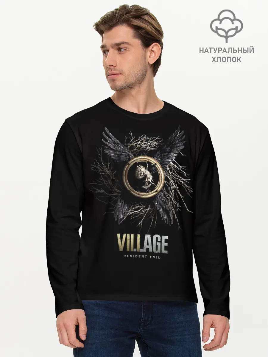 Мужской лонгслив базовый / Resident Evil Village (P007_P004ooo2892837, P004ooo2892837)