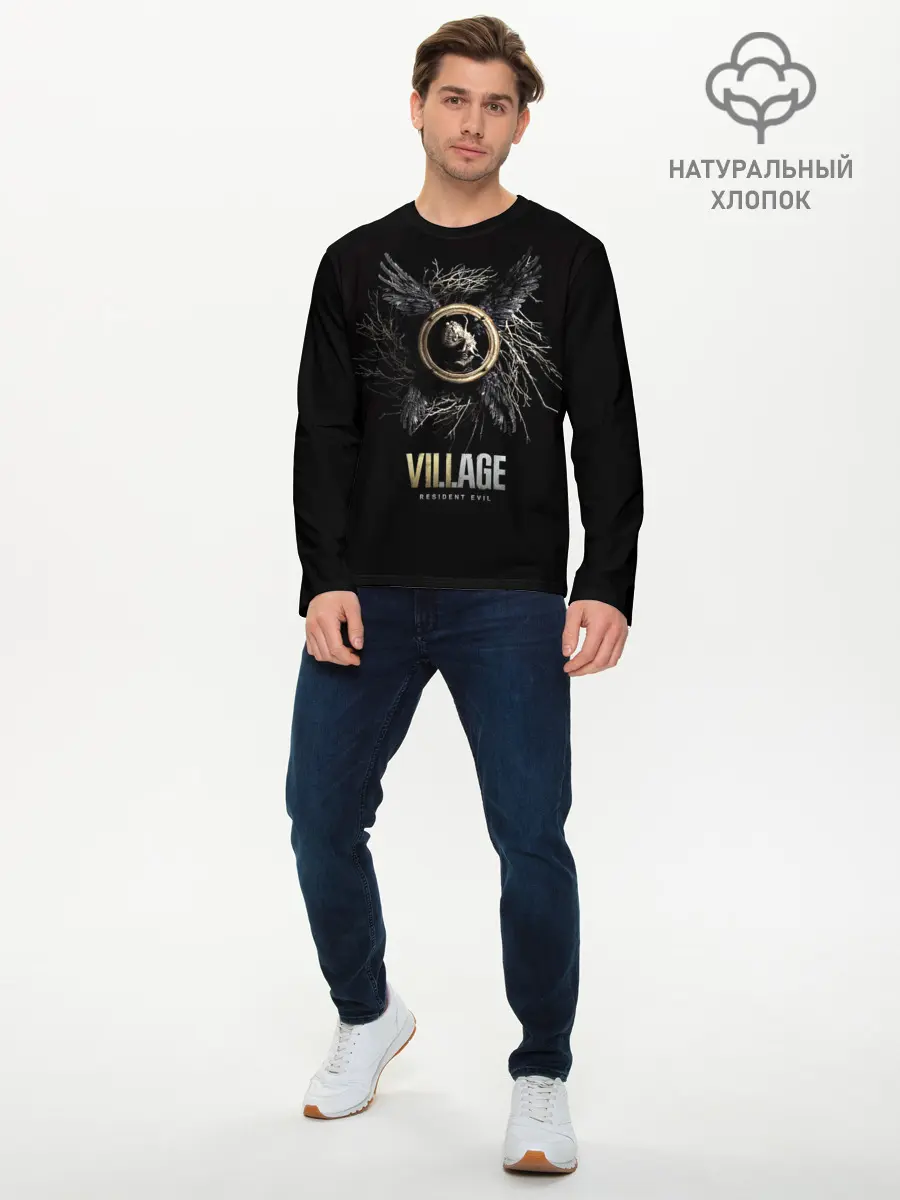 Мужской лонгслив базовый / Resident Evil Village (P007_P004ooo2892837, P004ooo2892837)