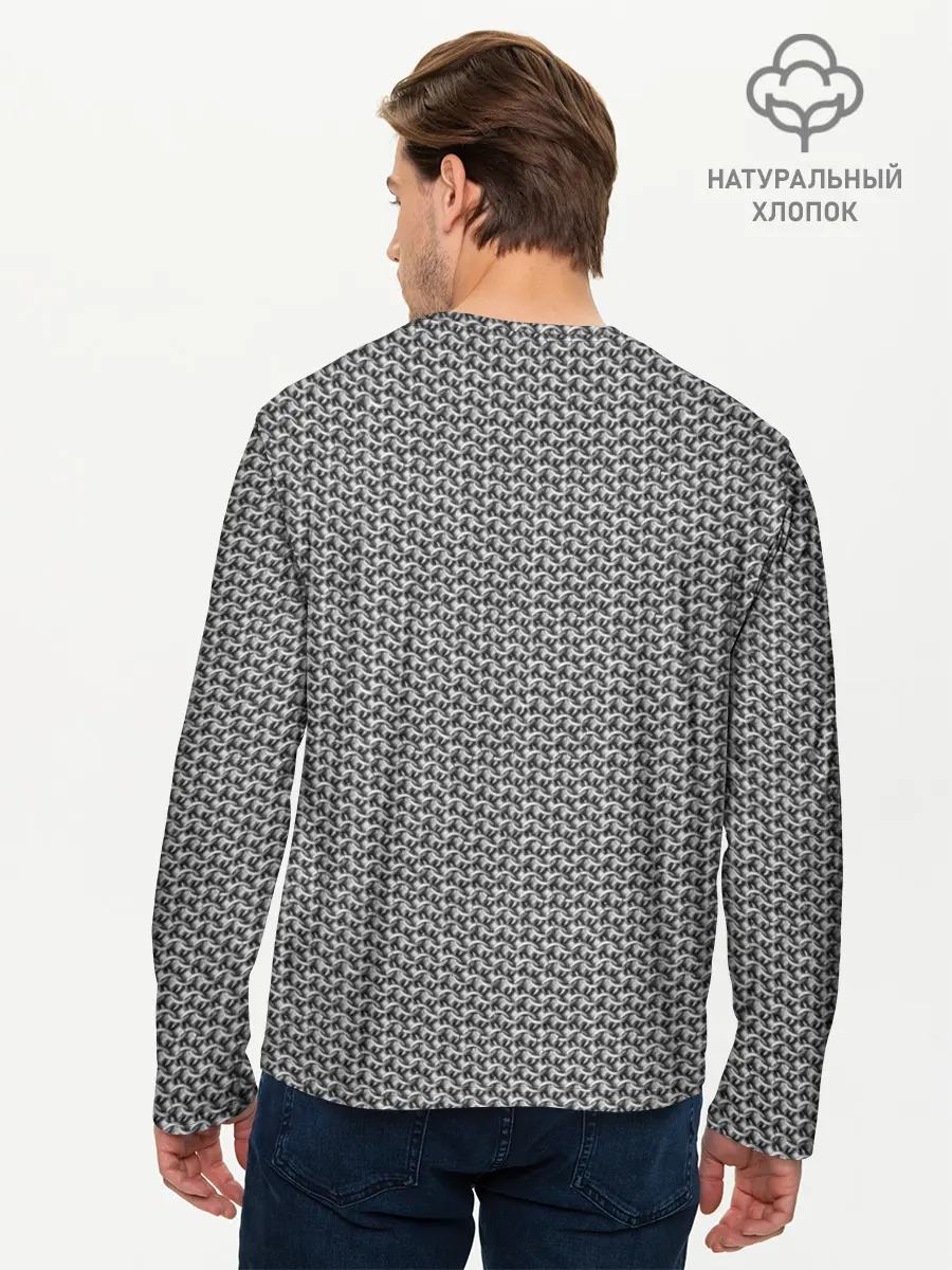 Мужской лонгслив базовый / Кольчуга (P007_P004ooo2895109, P004ooo2895109)