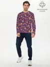 Мужской лонгслив базовый / Абстрактные узоры (P007_P004ooo2894959, P004ooo2894959)