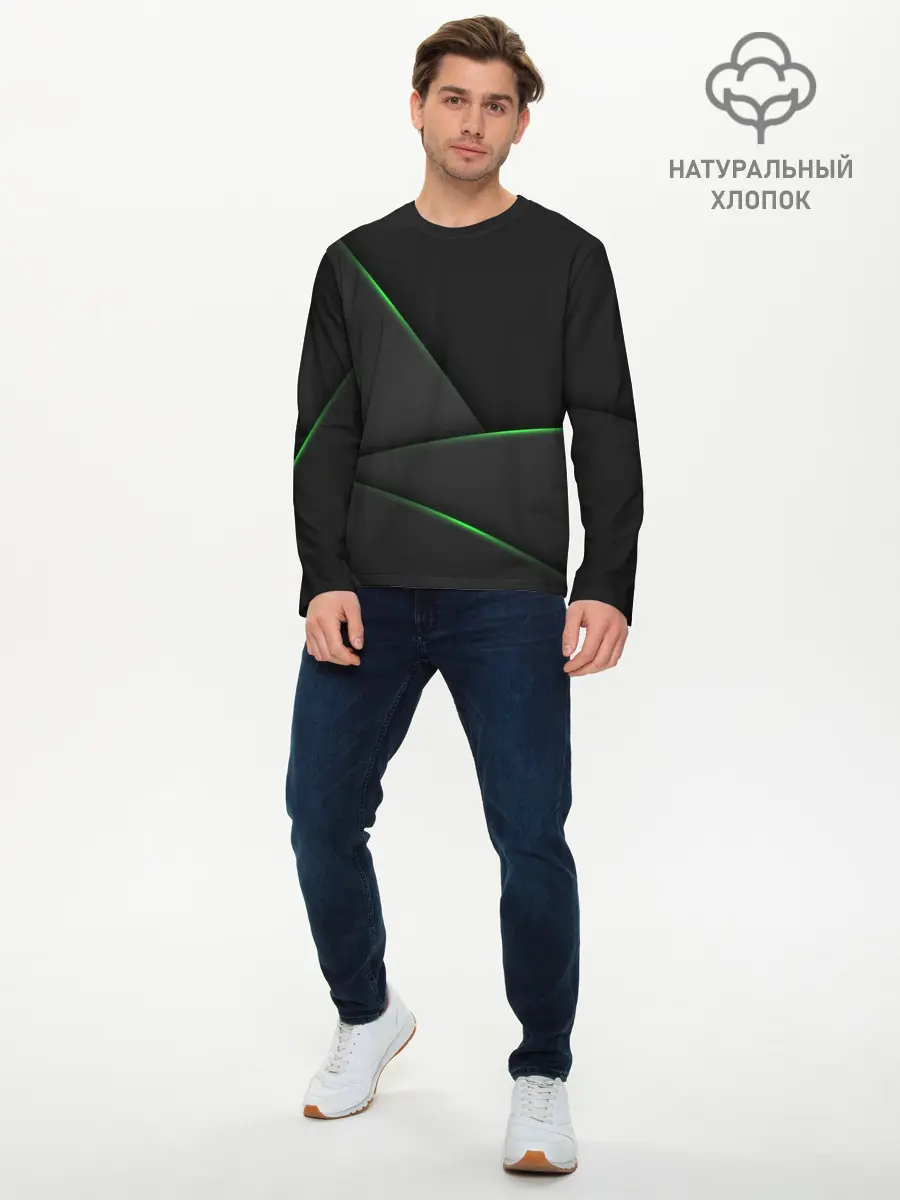 Мужской лонгслив базовый / КАРМАН (P007_P004ooo2896111, P004ooo2896111)