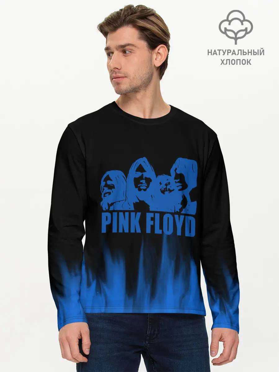 Мужской лонгслив базовый / pink rloyd (P007_P004ooo2896681, P004ooo2896681)