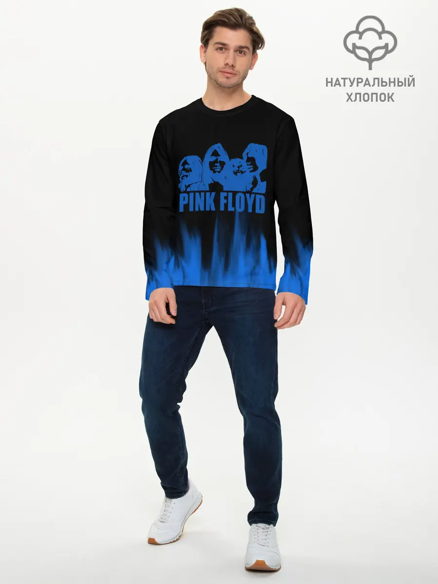 Мужской лонгслив базовый / pink rloyd (P007_P004ooo2896681, P004ooo2896681)