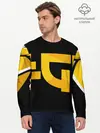 Мужской лонгслив базовый / Yellow Asia (P007_P004ooo2898039, P004ooo2898039)