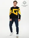 Мужской лонгслив базовый / Yellow Asia (P007_P004ooo2898039, P004ooo2898039)