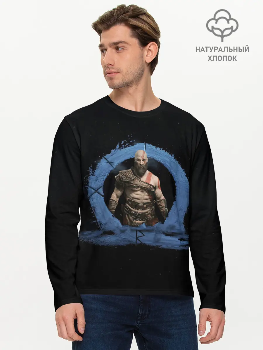 Мужской лонгслив базовый / God of war | Ragnarok (P007_P004ooo2899249, P004ooo2899249)